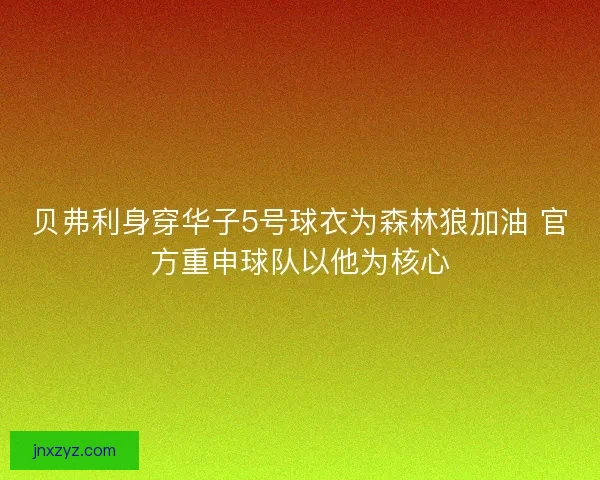 贝弗利身穿华子5号球衣为森林狼加油 官方重申球队以他为核心